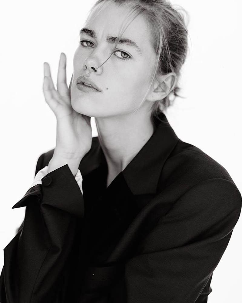 Model Mathilde Brandi in fashion editorial shot by danish fashion photographer Henrik Adamsen