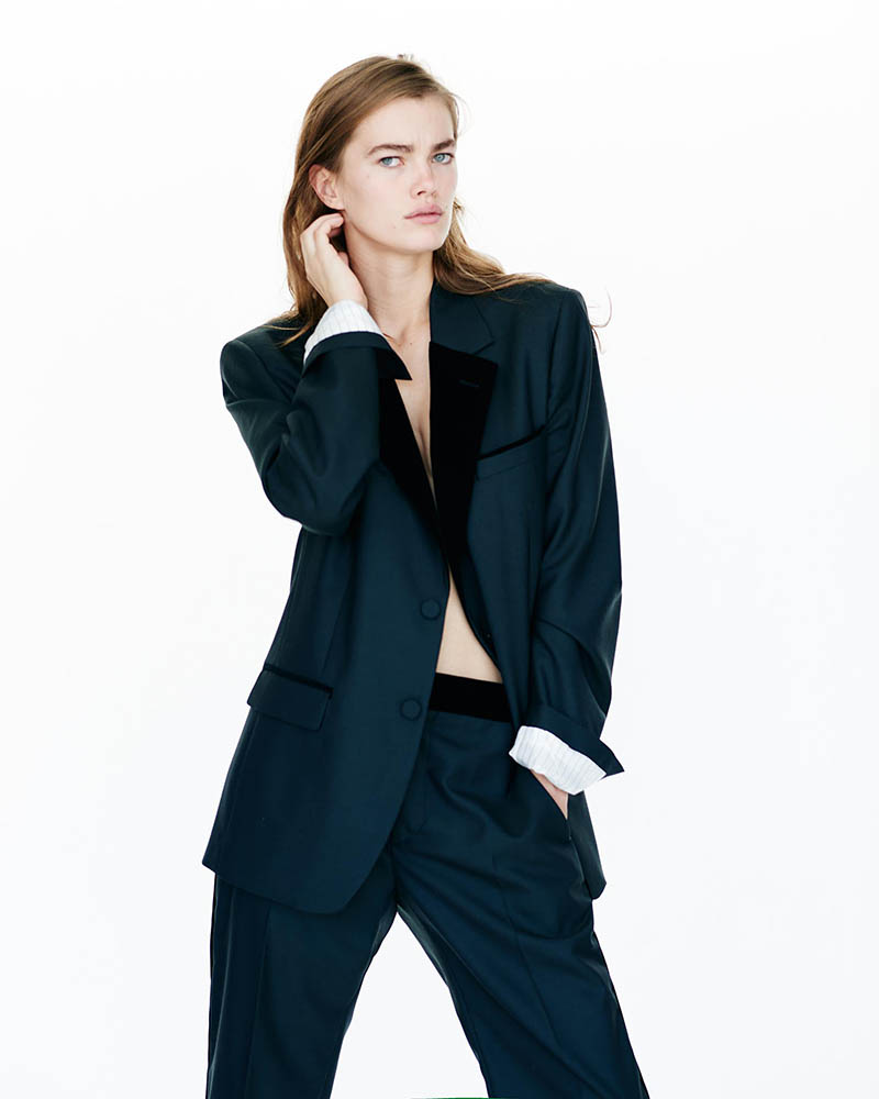 Model Mathilde Brandi in fashion editorial shot by danish fashion photographer Henrik Adamsen
