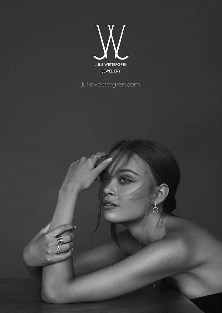 Julie Wettergren jewellery campaign shot by danish fashion photographer Henrik Adamsen